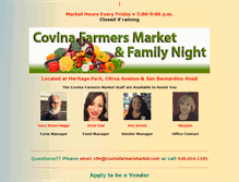 Tablet Screenshot of covinafarmersmarket.com